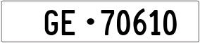 Trailer License Plate